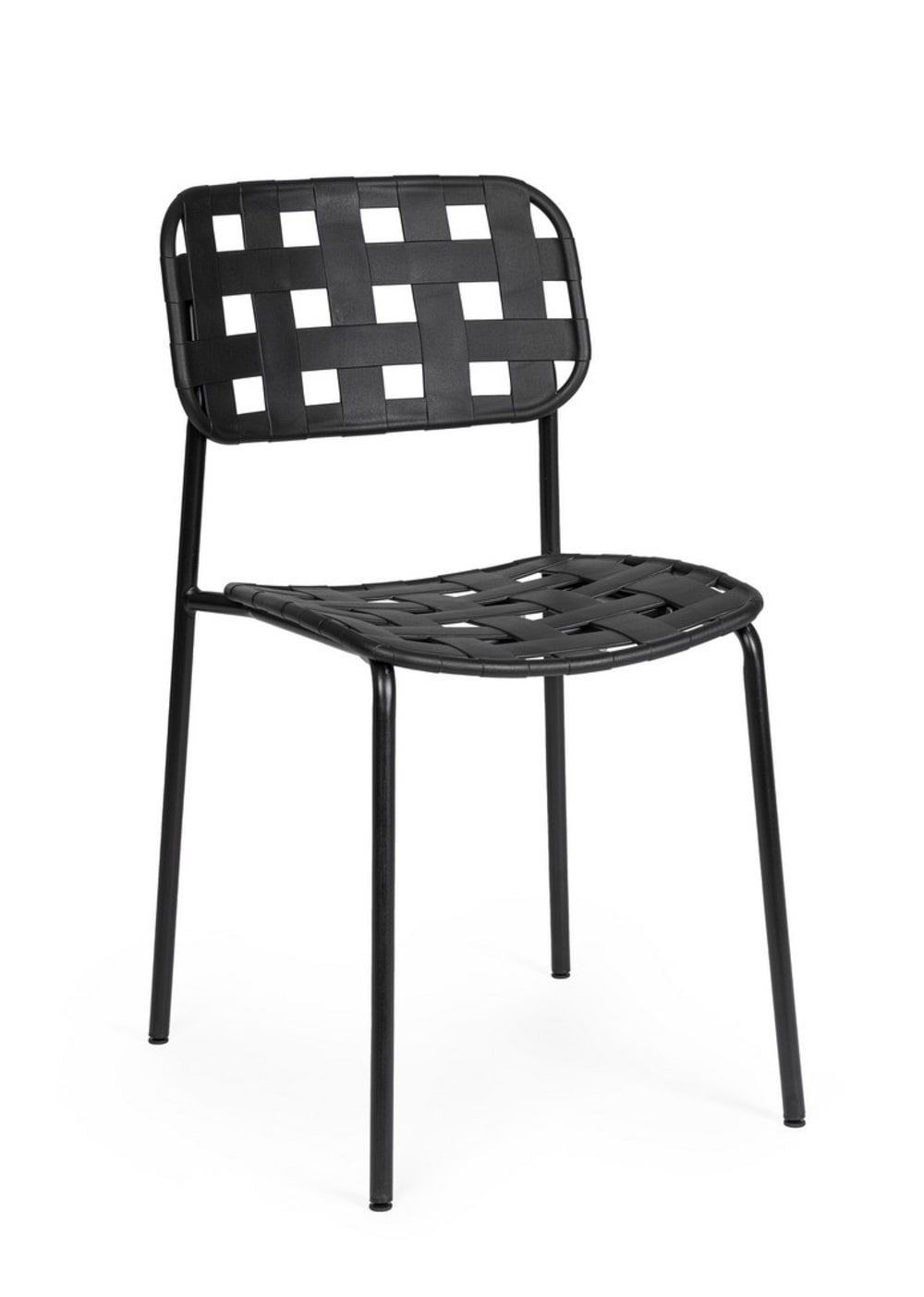 Lot de 4 chaises en acier
