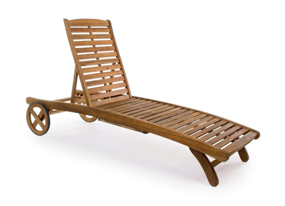 Bain de soleil inclinable - roulettes