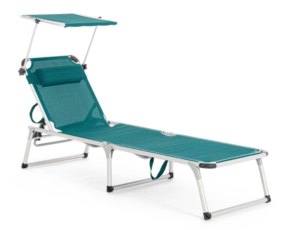 Bain de soleil inclinable - aluminium
