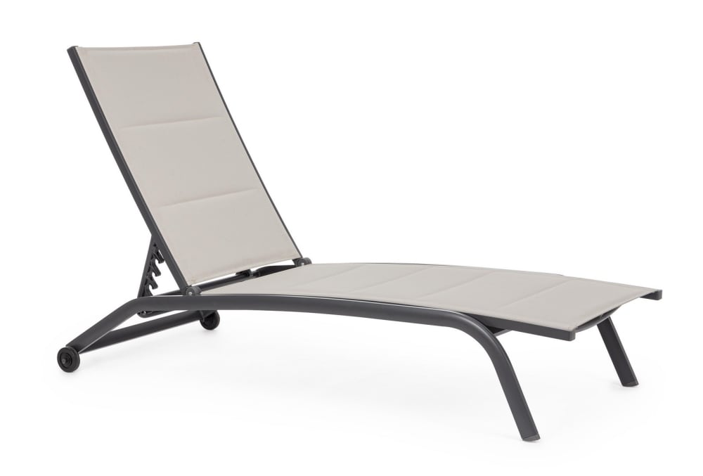 Bain de soleil à roulettes - aluminium