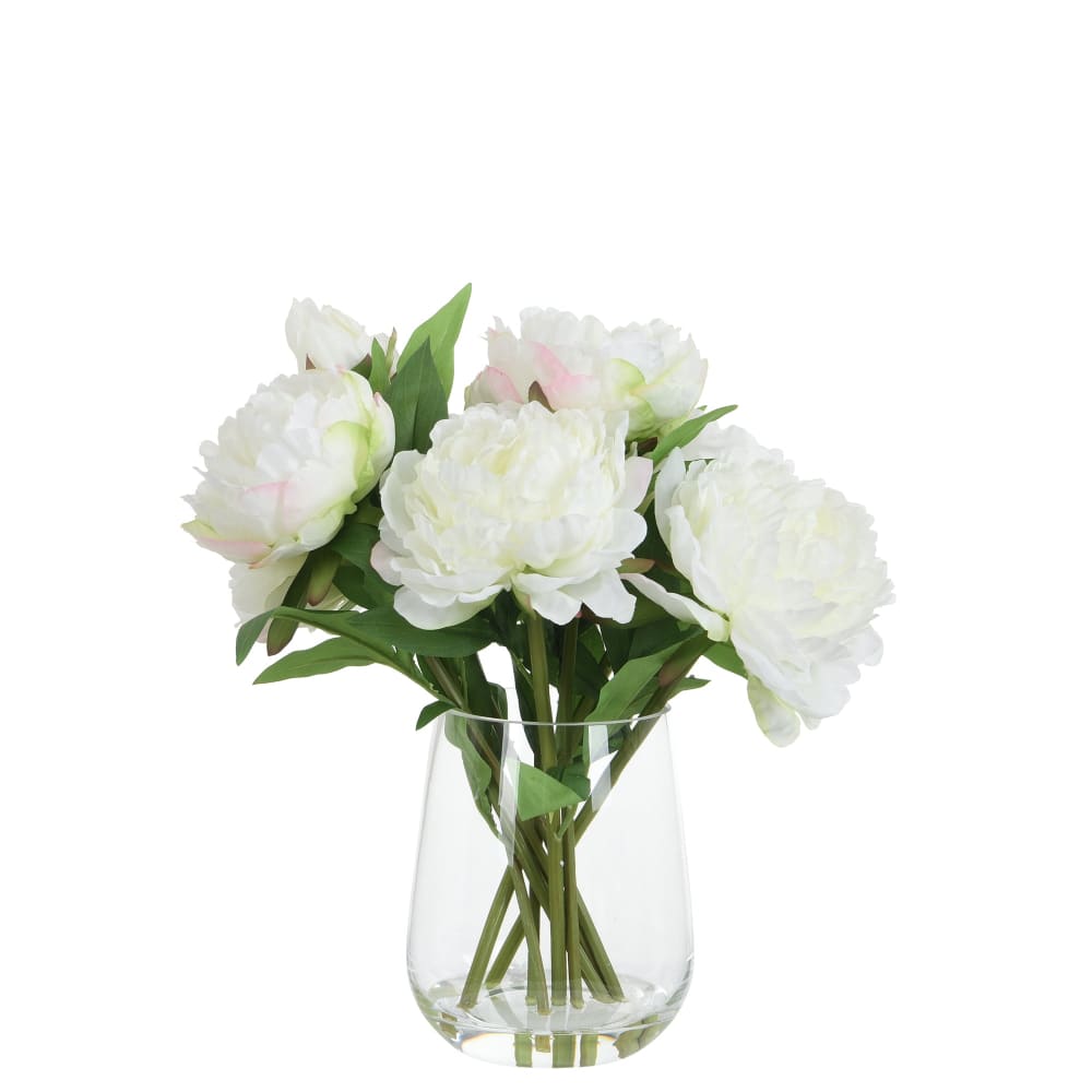 Composition de pivoines - vase