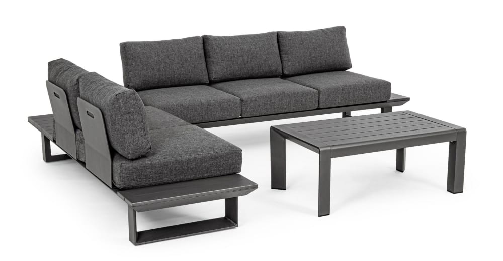 Salon d'angle avec fauteuils