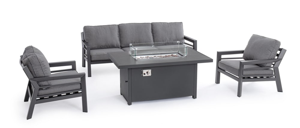 Salon en aluminium avec - centrale