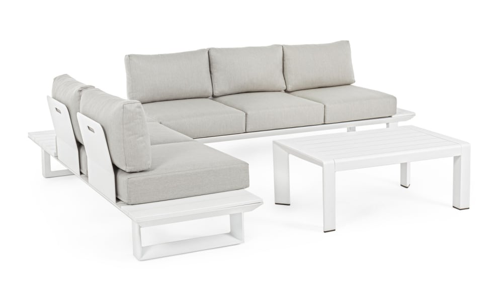 Salon d'angle avec fauteuils