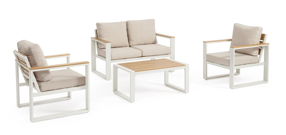 Salon en aluminium avec - accoudoirs