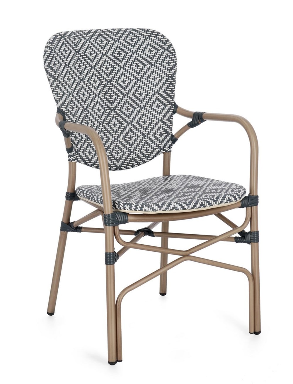 Lot de 2 chaises en aluminium