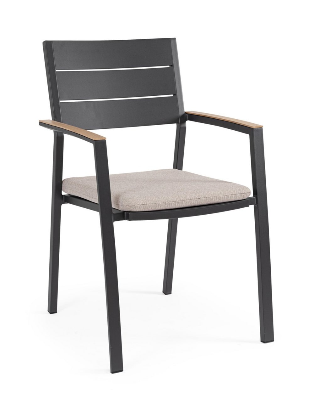 Lot de 4 chaises anthracite