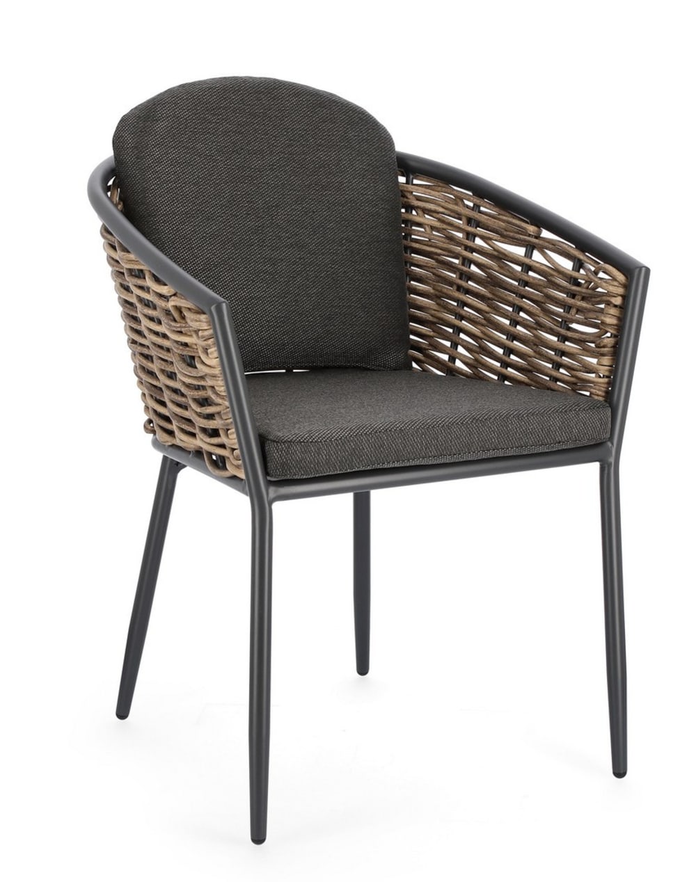 Lot de 4 chaises en aluminium