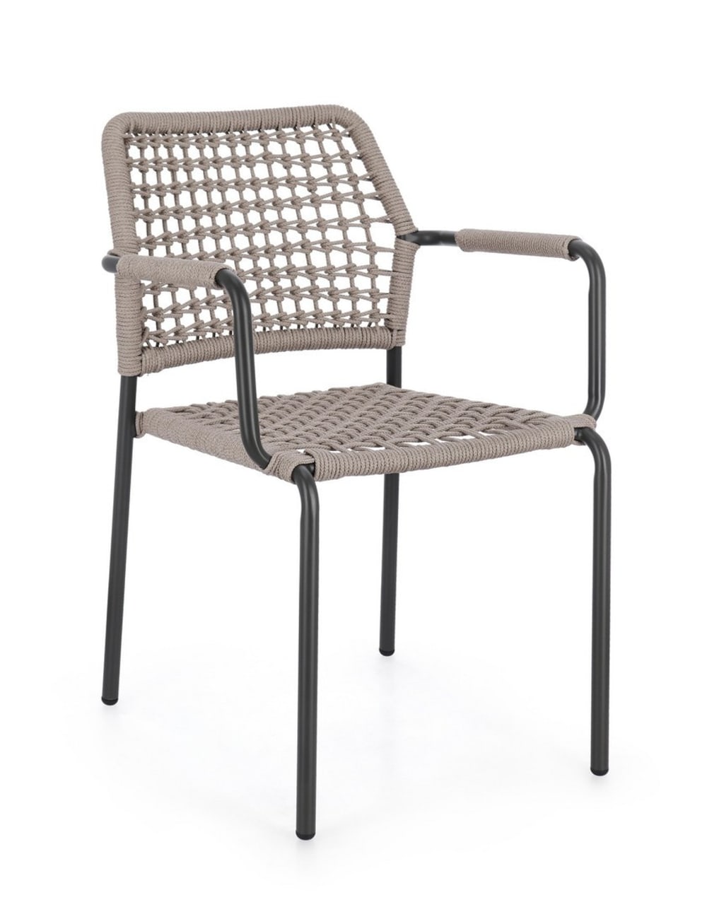 Lot de 4 chaises en aluminium
