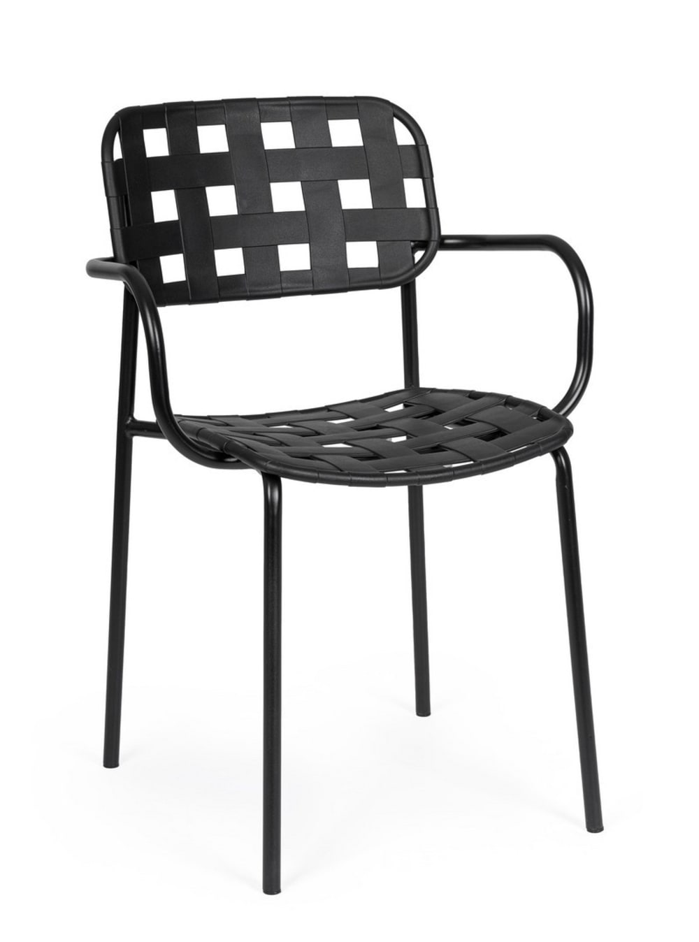 Lot de 4 chaises en acier