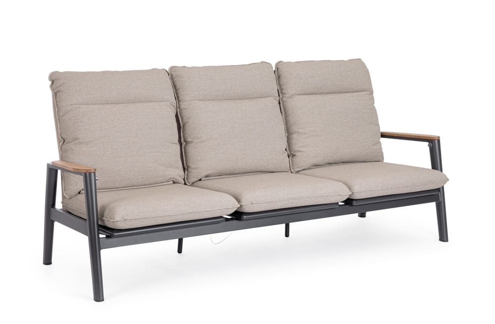 Canapé inclinable 3 - teck