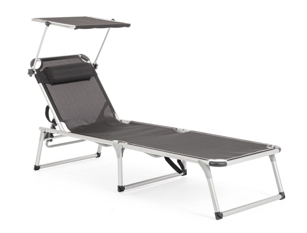 Bain de soleil inclinable - aluminium