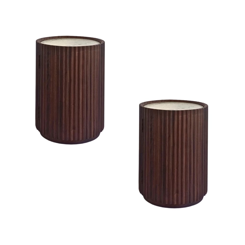 Lot 2 tables chevet,