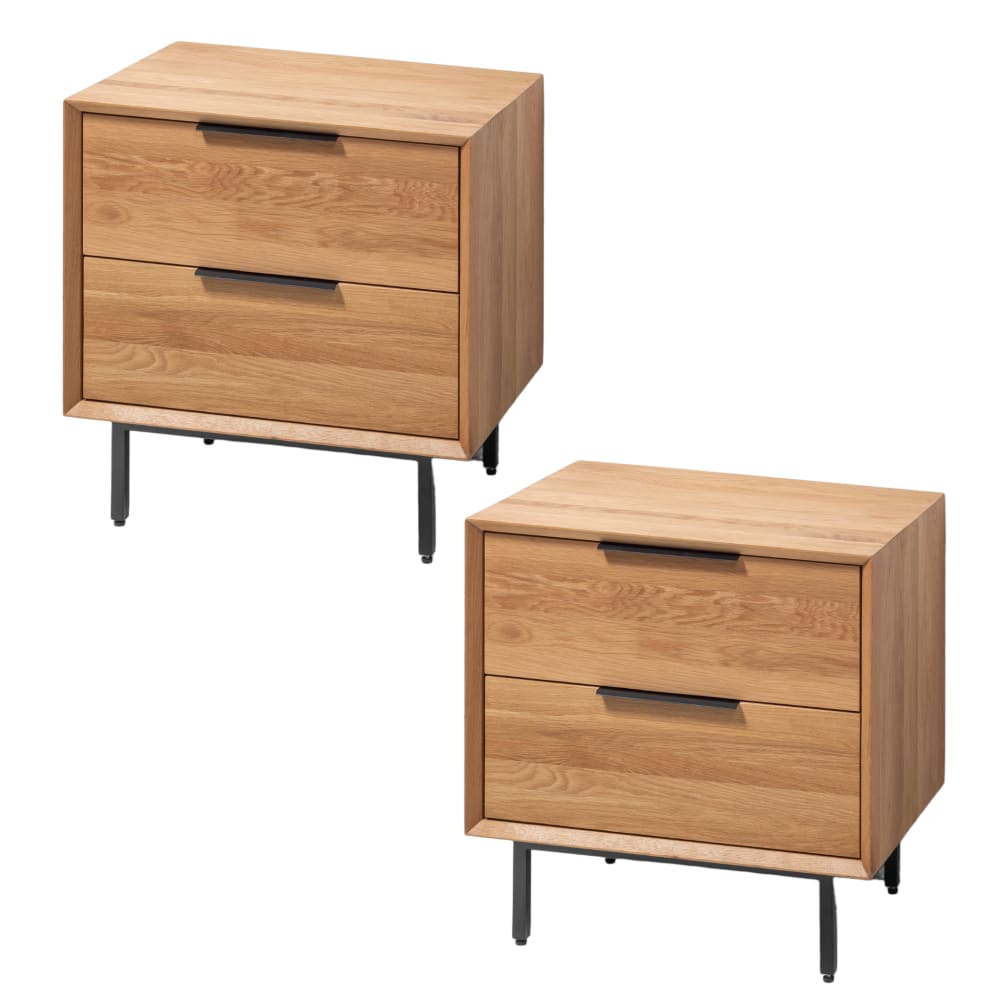 Lot 2 tables chevet