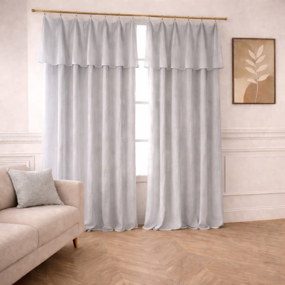 Rideau en 100% gaze de coton 180x300 cm ajustable — vue 3