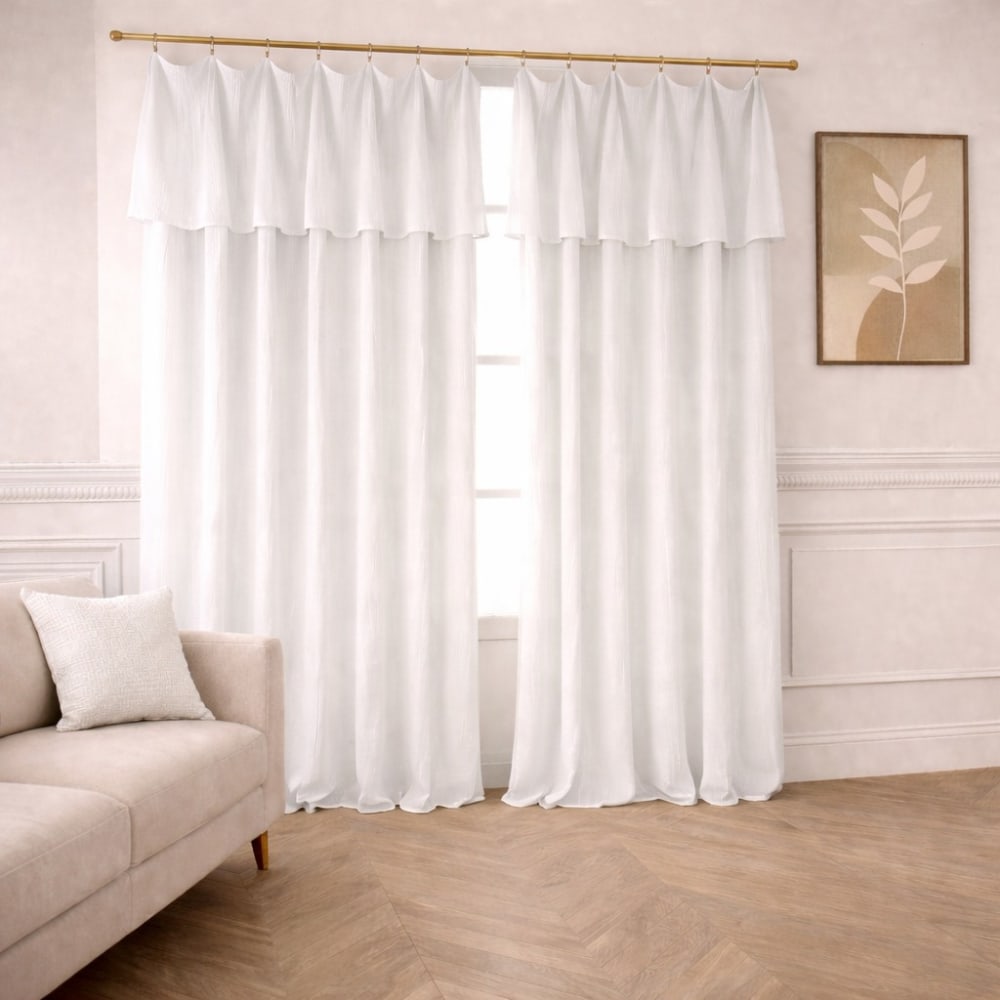 Rideau en 100% gaze de coton 180x300 cm ajustable — vue 3
