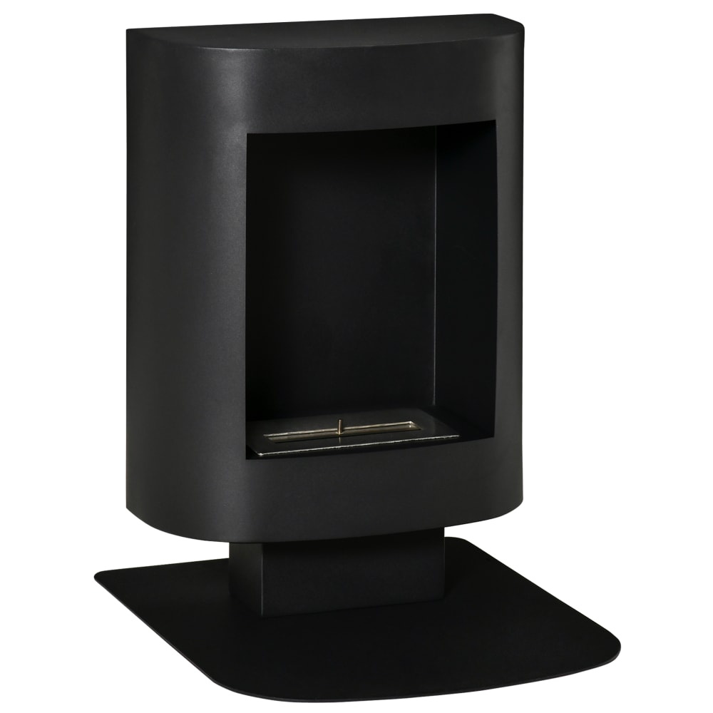 Cheminée bioéthanol sur pied brûleur 1,5 l acier noir Cheminée bioéthanol sur pied brûleur 1,5 l acier noir