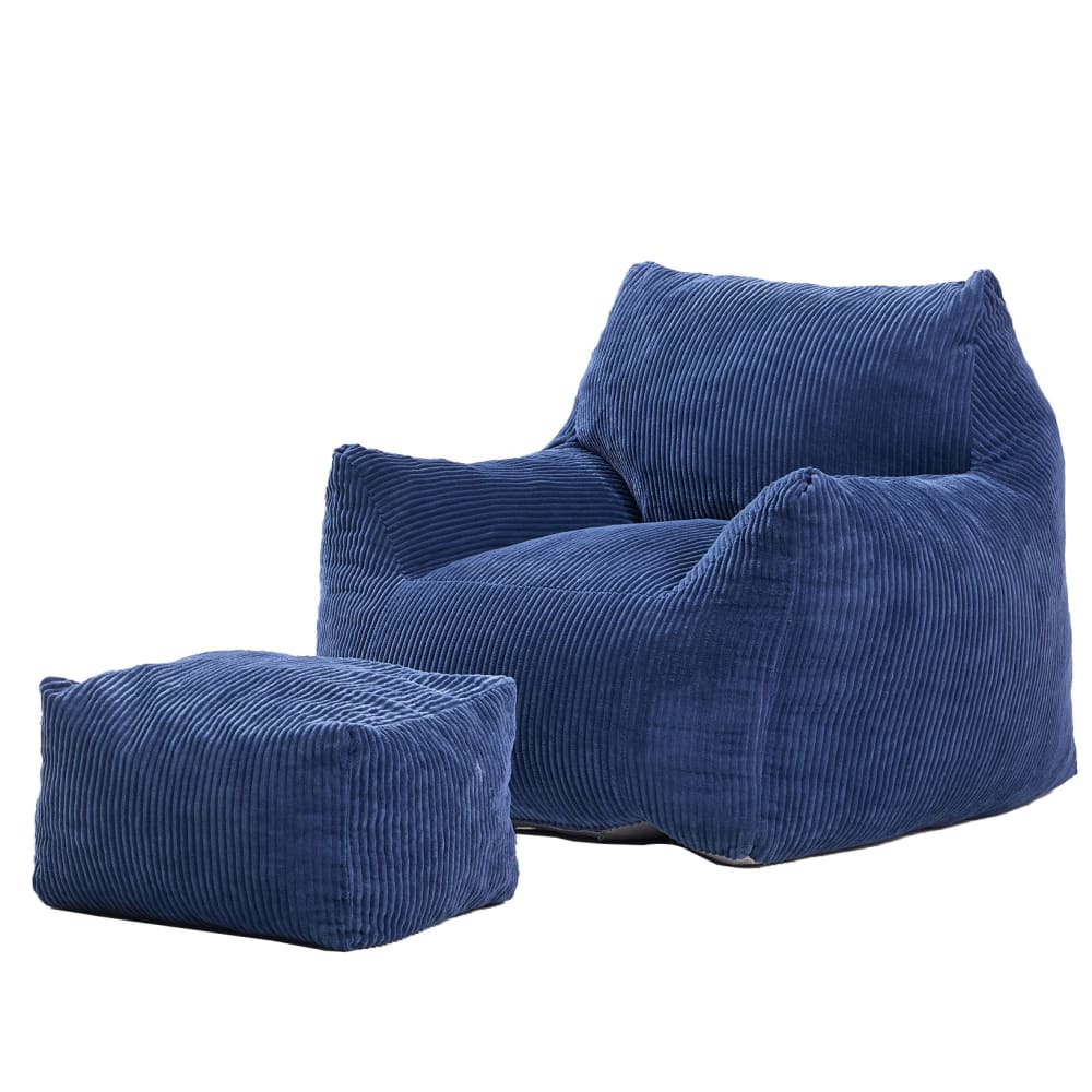 pouf et repose pieds