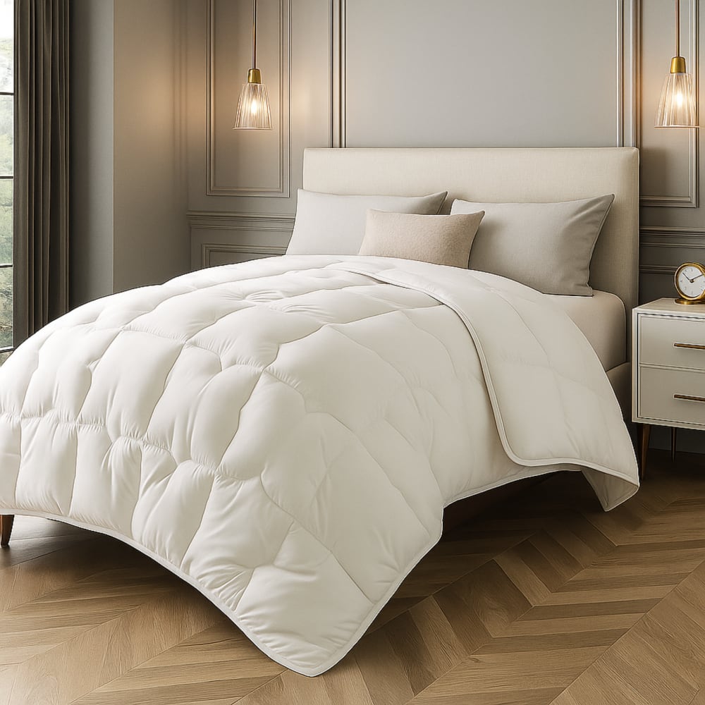 SAMPUR Warme mikrofaser bettdecke 220x240 cm Weiß