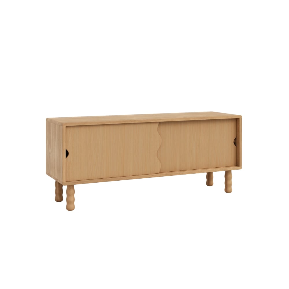 Meuble TV bas en pin