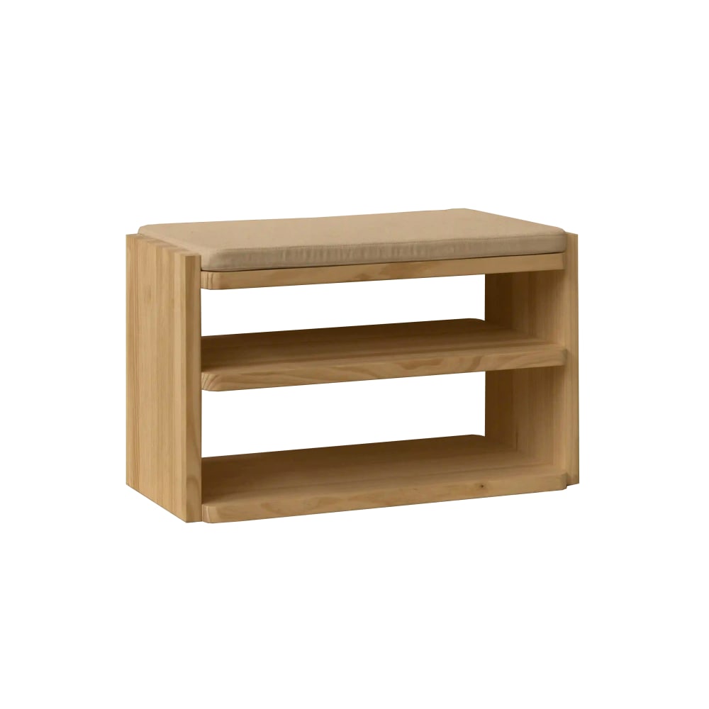Naan Furniture Mariola Schuhregal 80 cm Braun Holz