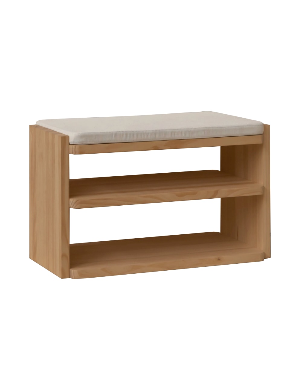Naan Furniture Mariola Schuhregal 80 cm Braun Holz