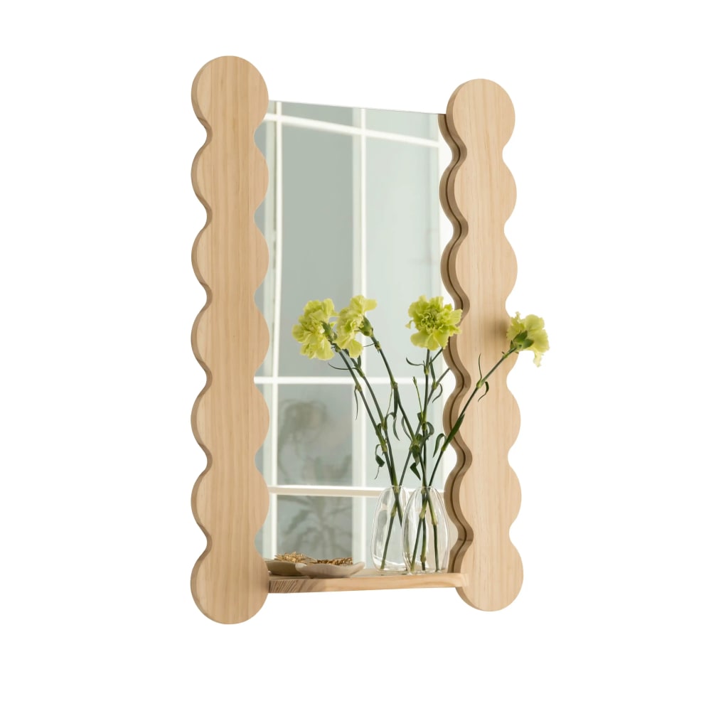 miroir en pin massif