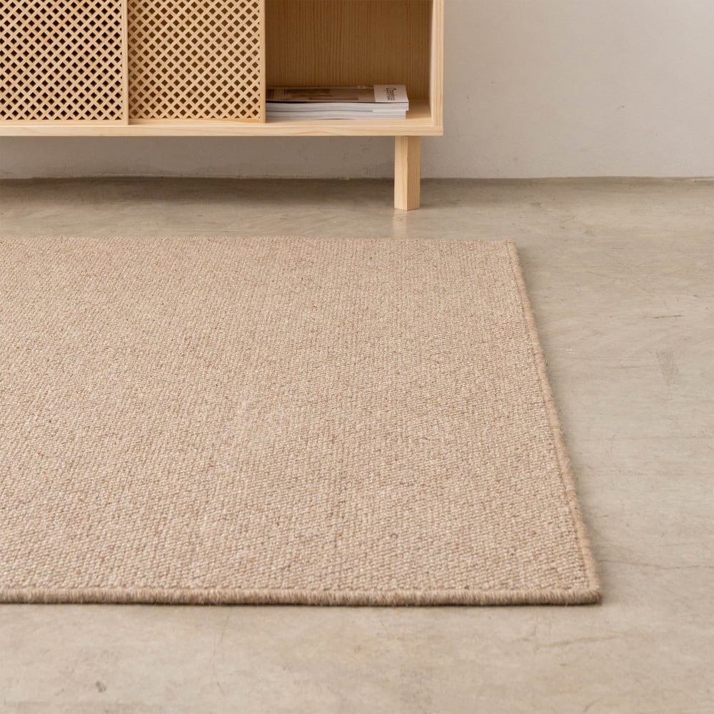 Tapis 100% laine couleur Marron 120 x 180 cm — vue 3