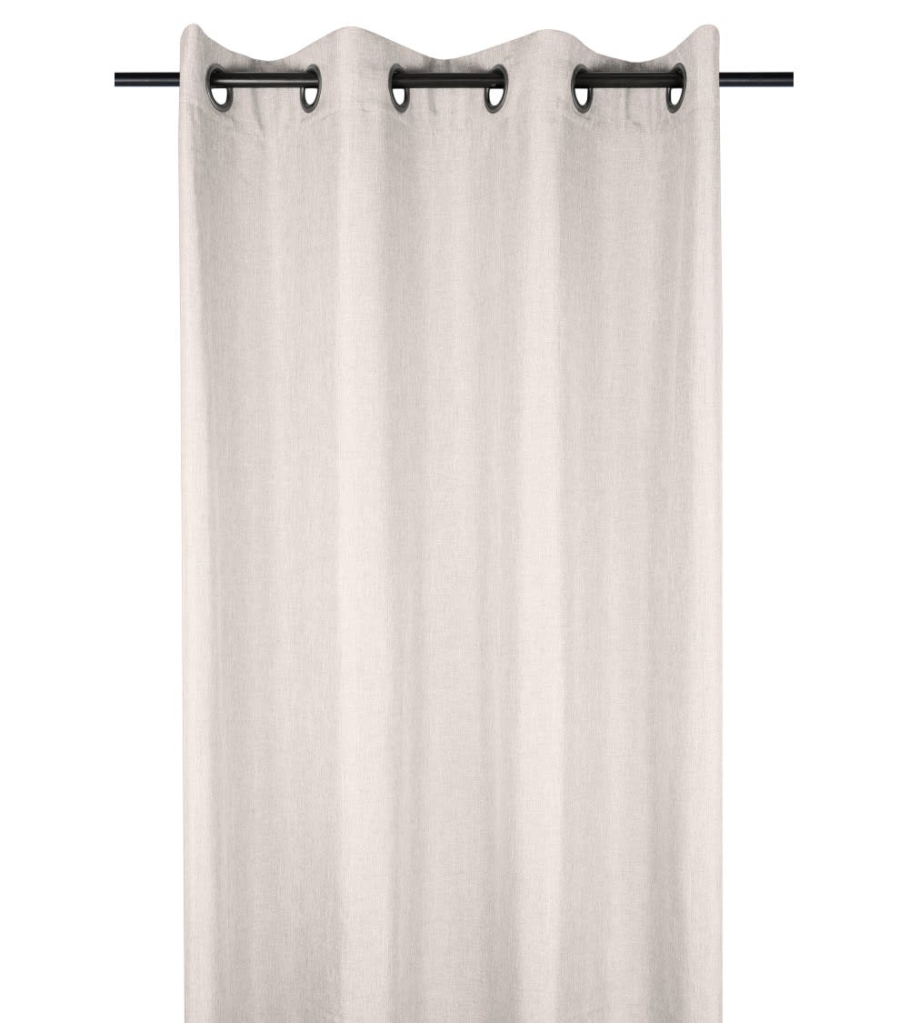 Rideau filtrant 140x260 cm - effet naturel & lumineux beige — vue 3
