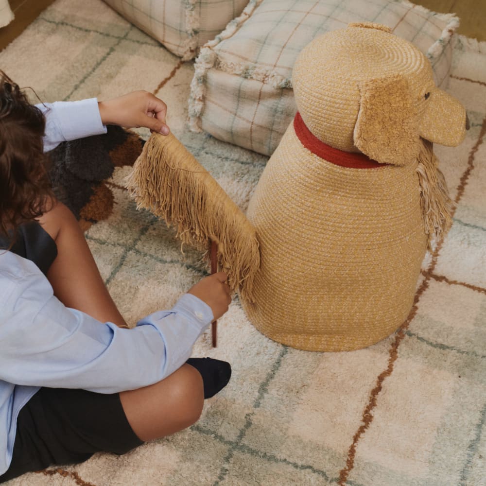 Waschbarer Teppich aus karierter Baumwolle - Maisons Du Monde