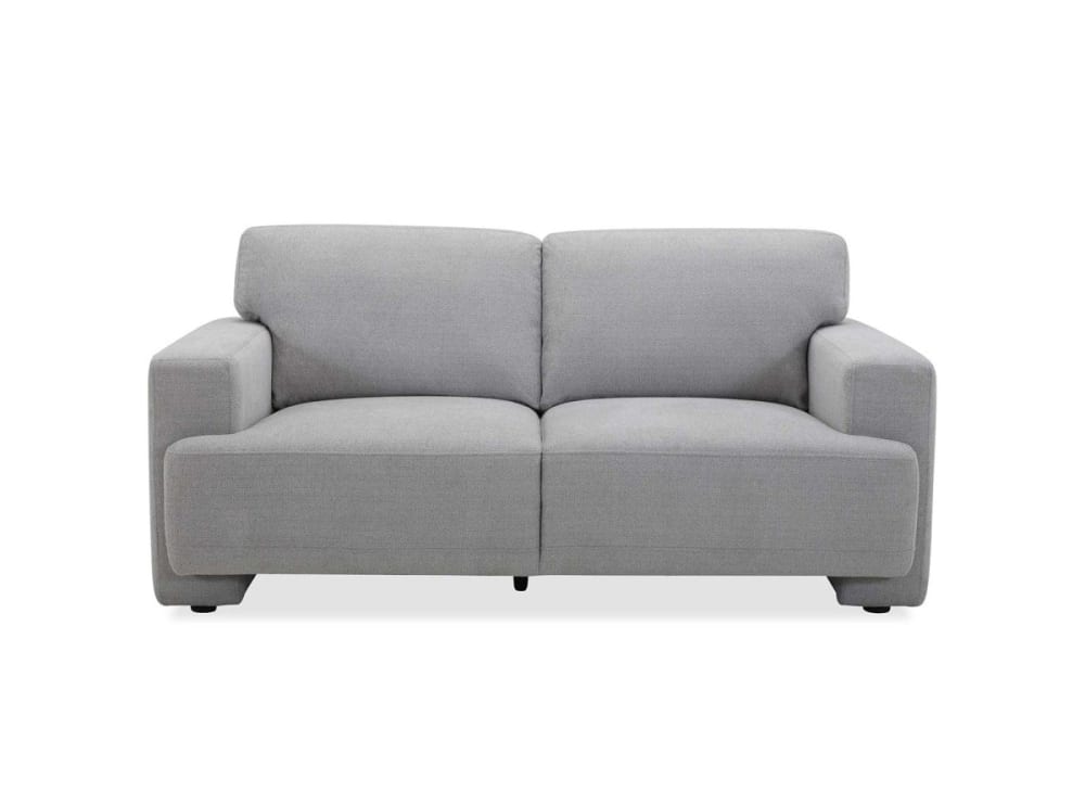 Canapé fixe 2 places en tissu gris