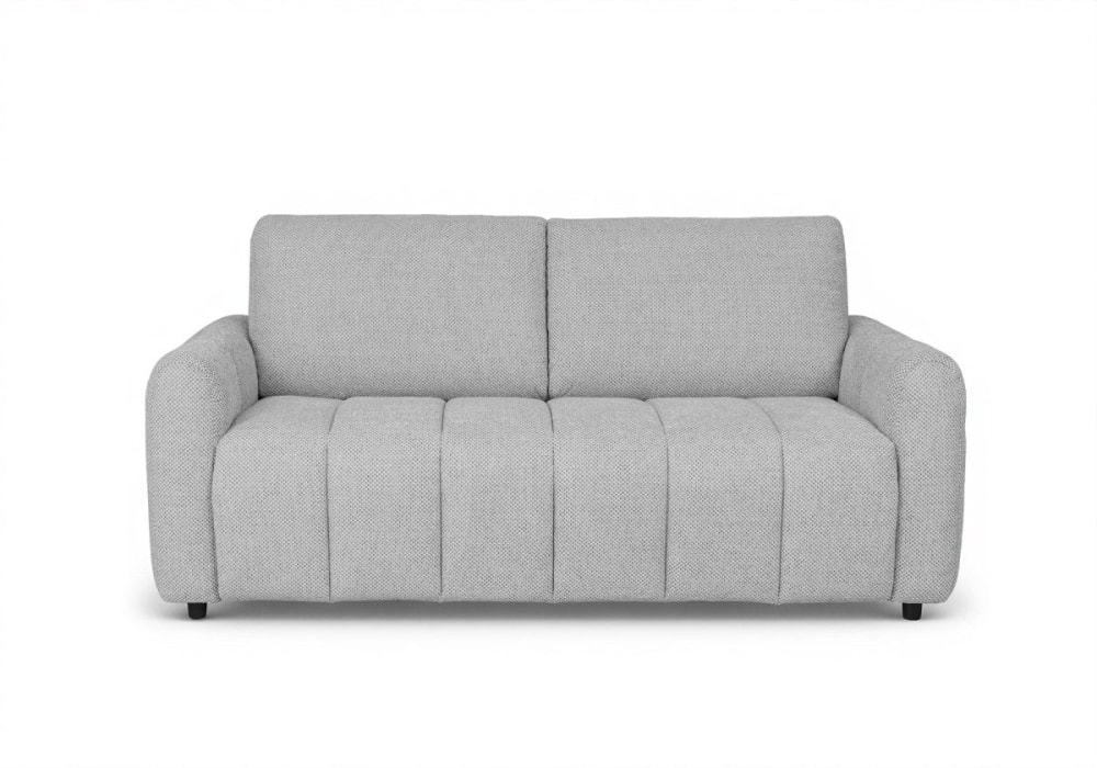 Canapé convertible express 3 places en tissu gris