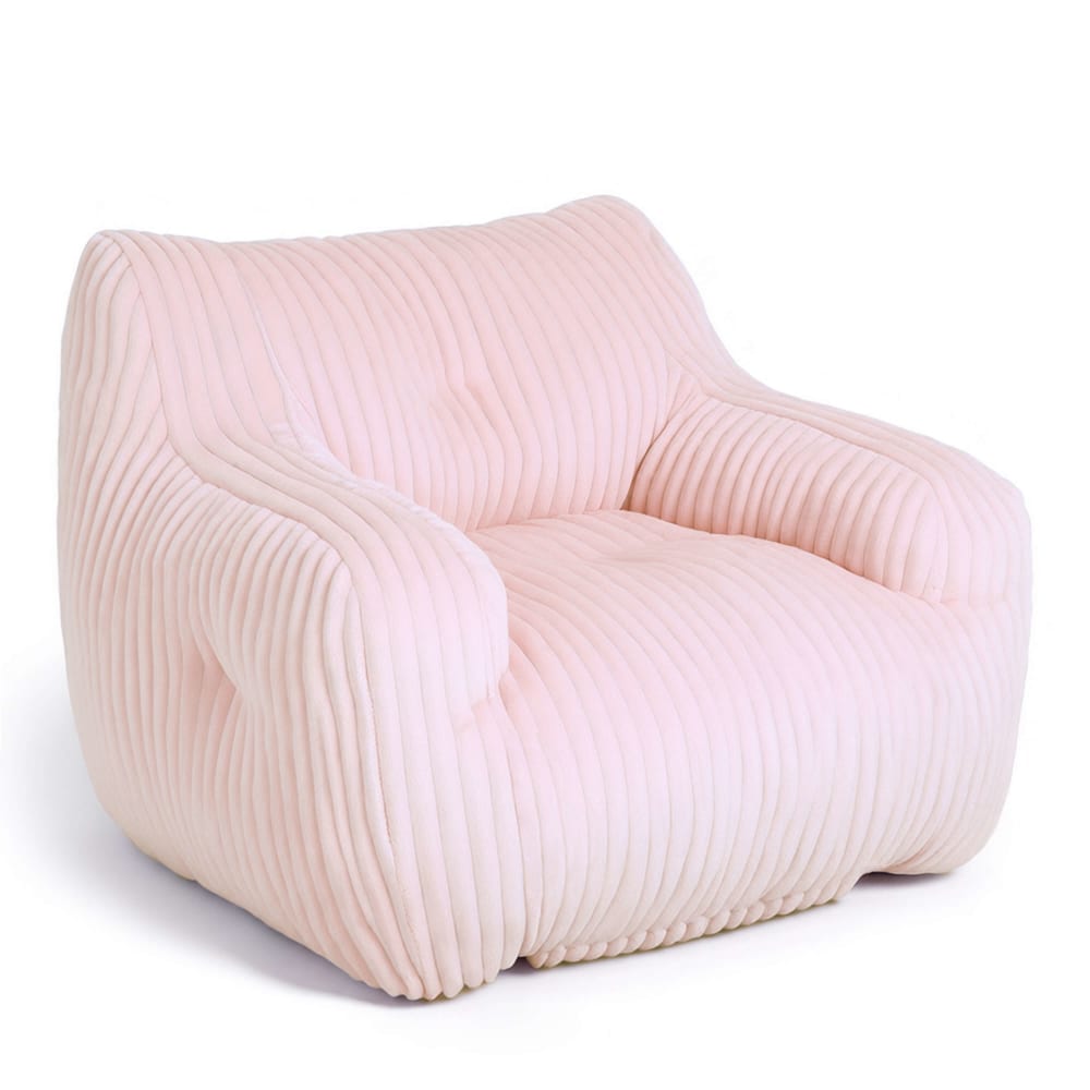 fauteuil en velours côtelé - rose
