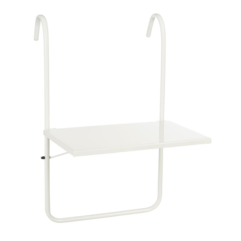 Table blanc fer h57.5xl38xl38cm Table blanc fer h57.5xl38xl38cm