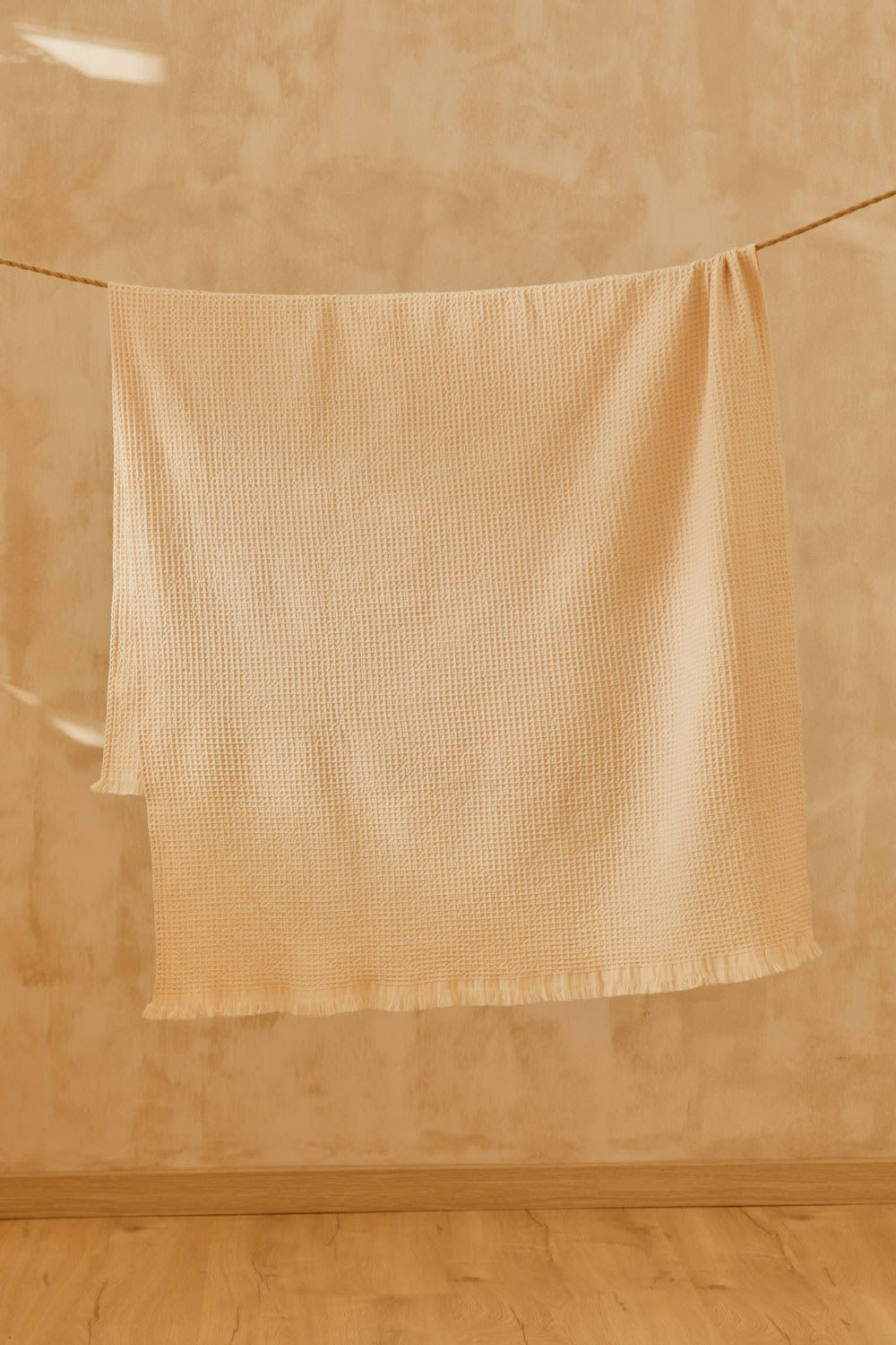 Strandtuch Ona Baumwolle Natur  100x180 - Maisons Du Monde