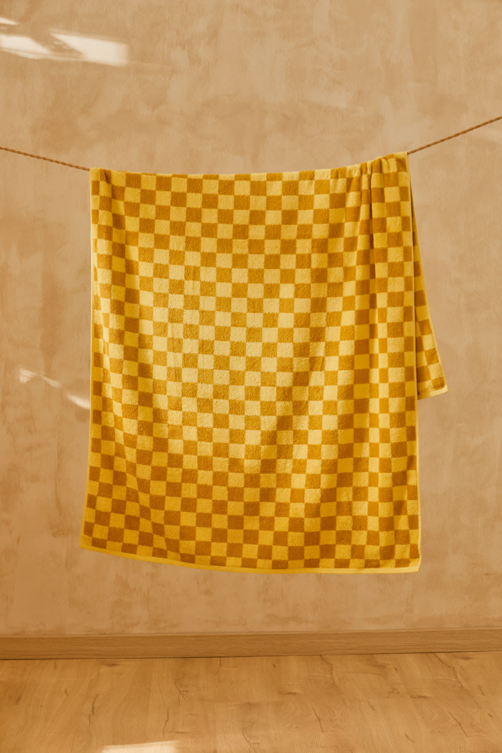 Strandtuch Baumwolle Senf 100x180 - Maisons Du Monde
