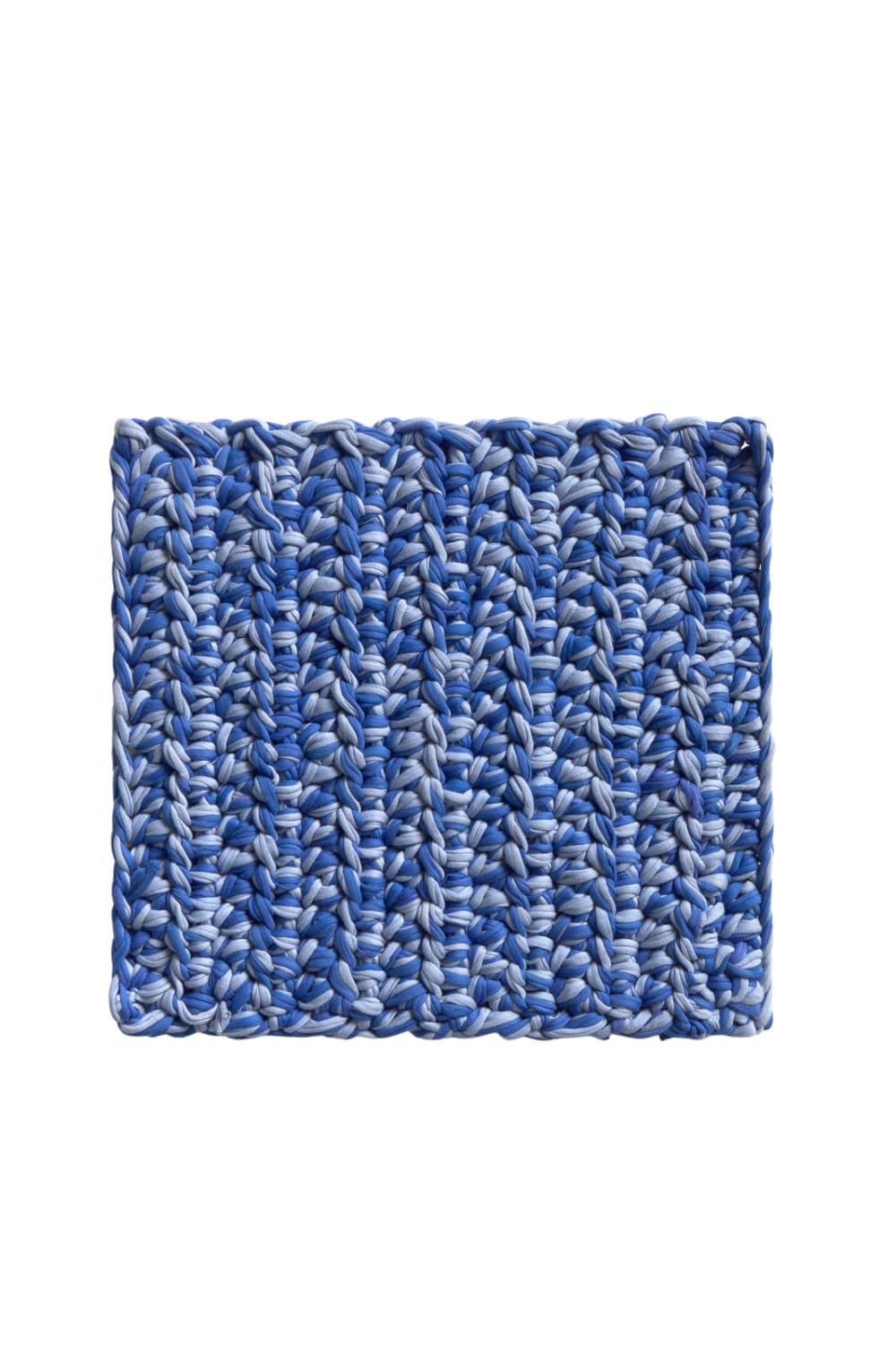 CALMA HOUSE Untersetzer aus blauer geflochtener Baumwolle. Blau