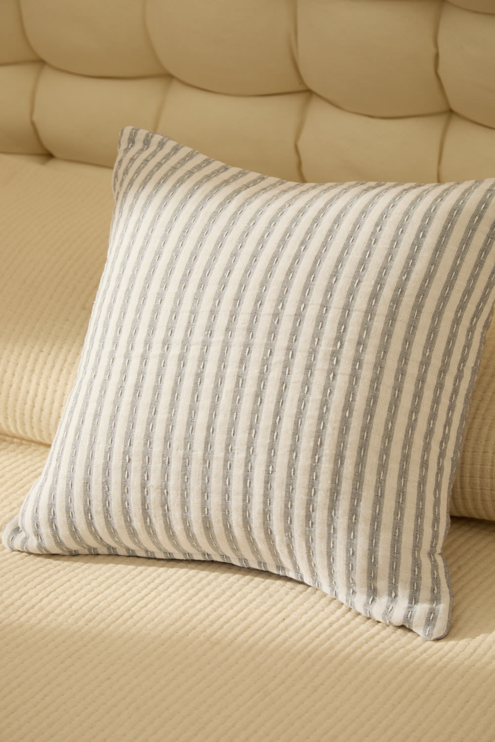 Baumwoll-Kissenbezug Blau  45x45 - Maisons Du Monde
