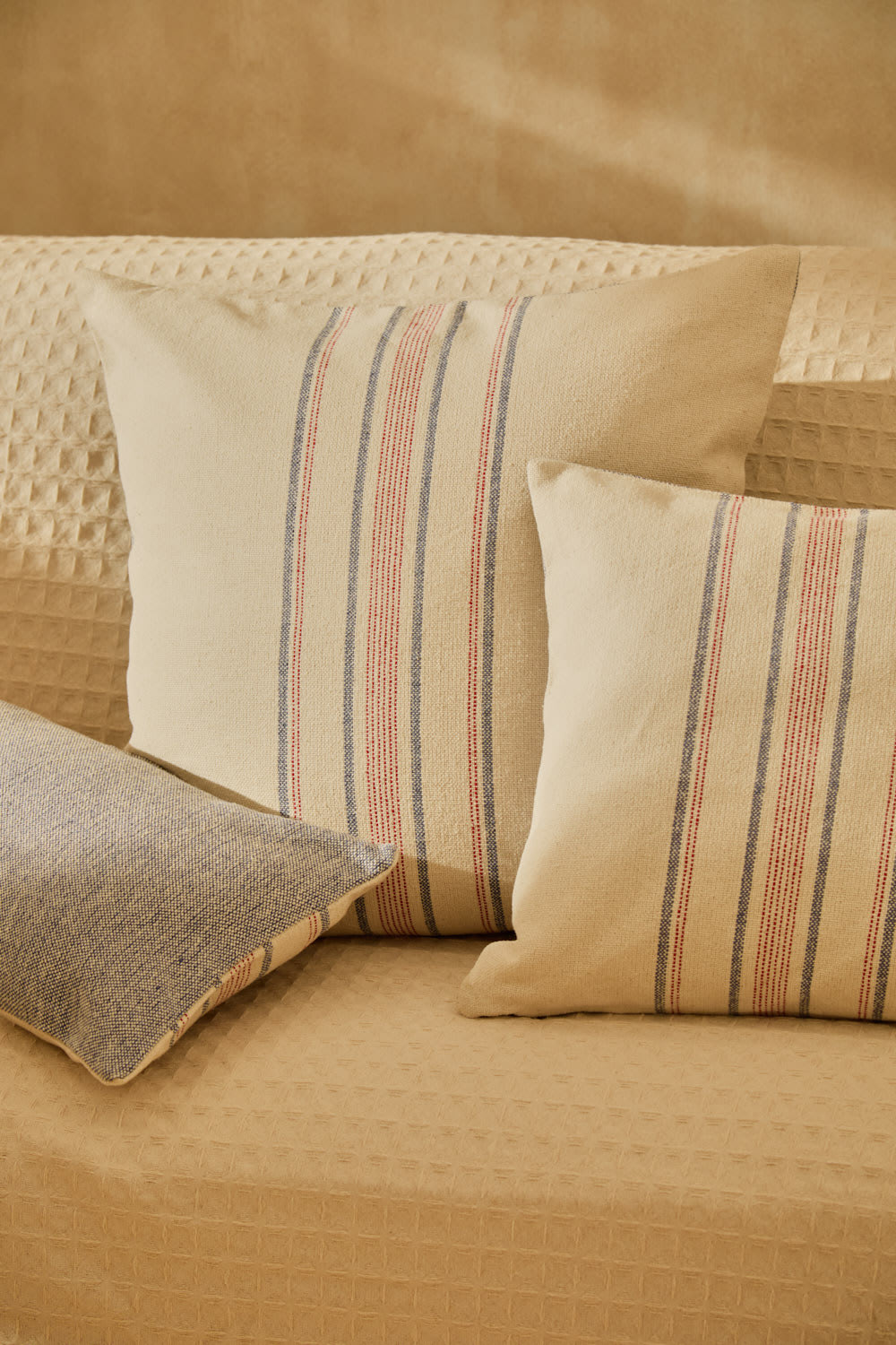 Baumwoll-Kissenbezug Blau 45x45 - Maisons Du Monde
