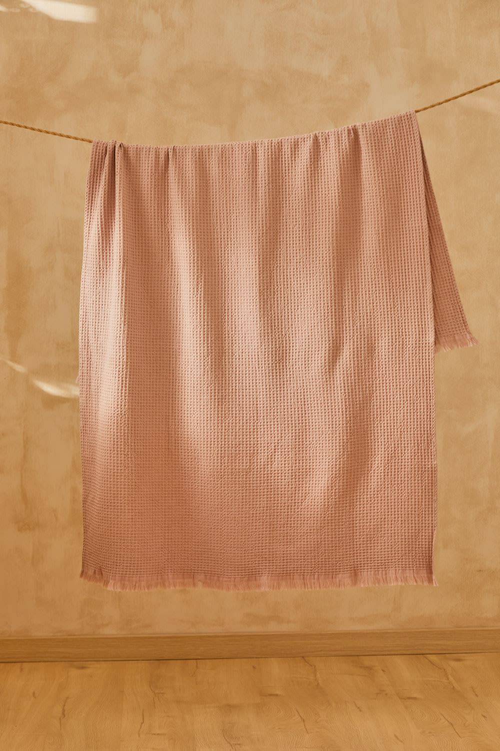 Strandtuch Ona Baumwolle Rosa  100x180 - Maisons Du Monde