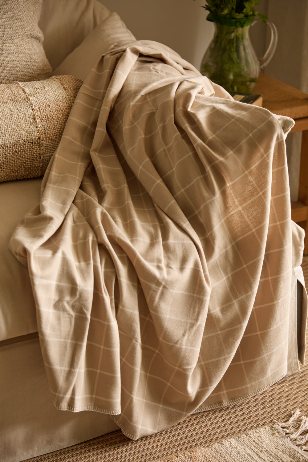 Plaid Baumwolle Stein  120x180 - Maisons Du Monde