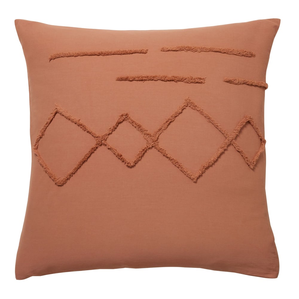 Taie sac en coton beige doré 50x70cm