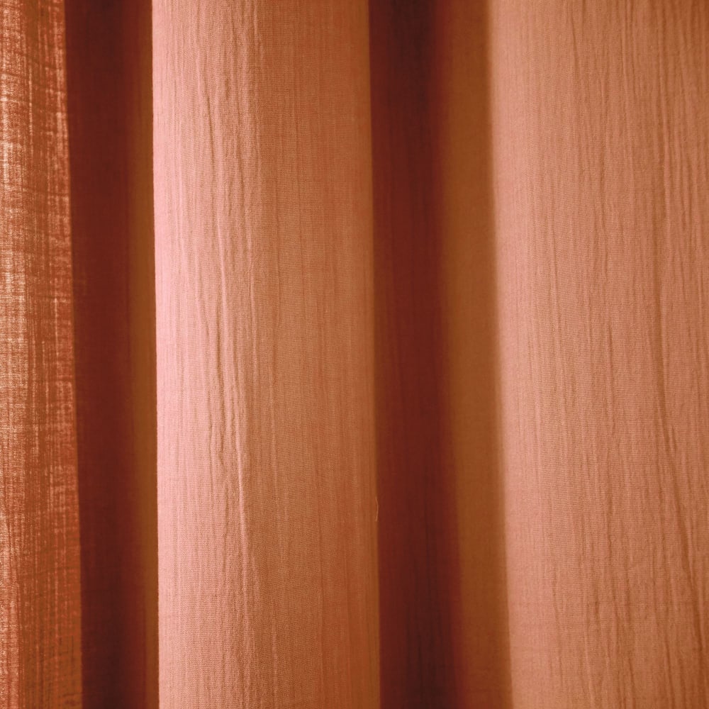 Rideau en coton rose des sables 140x260cm — vue 4