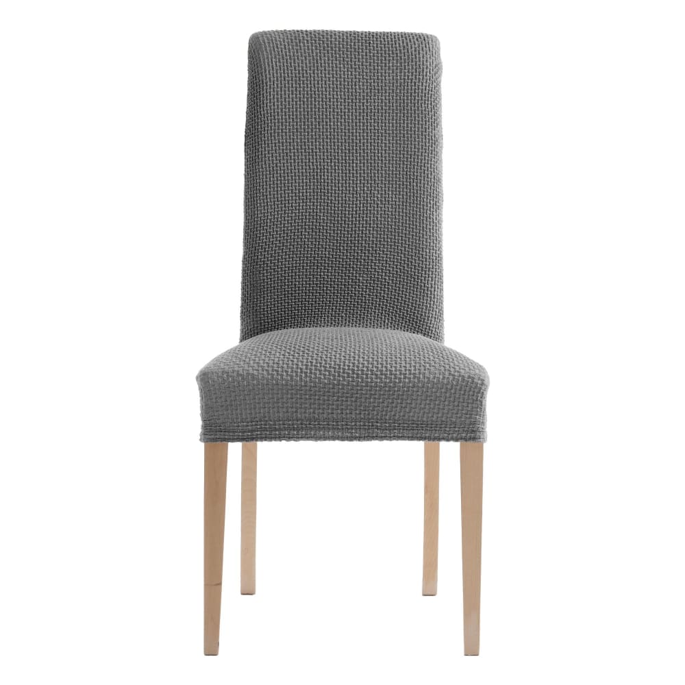 Housse de chaise en polyester gris anthracite 50x50cm