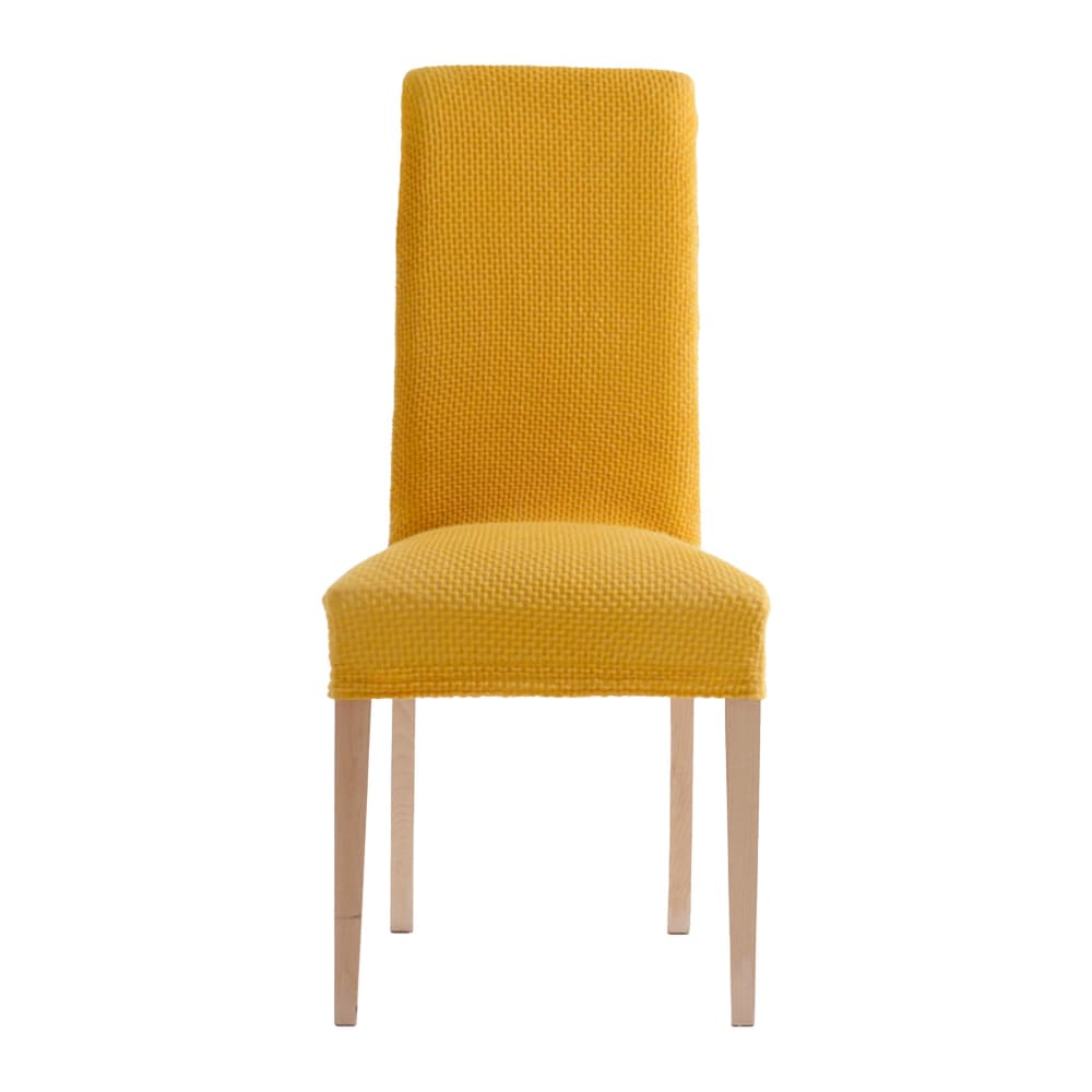 Housse de chaise en polyester - jaune