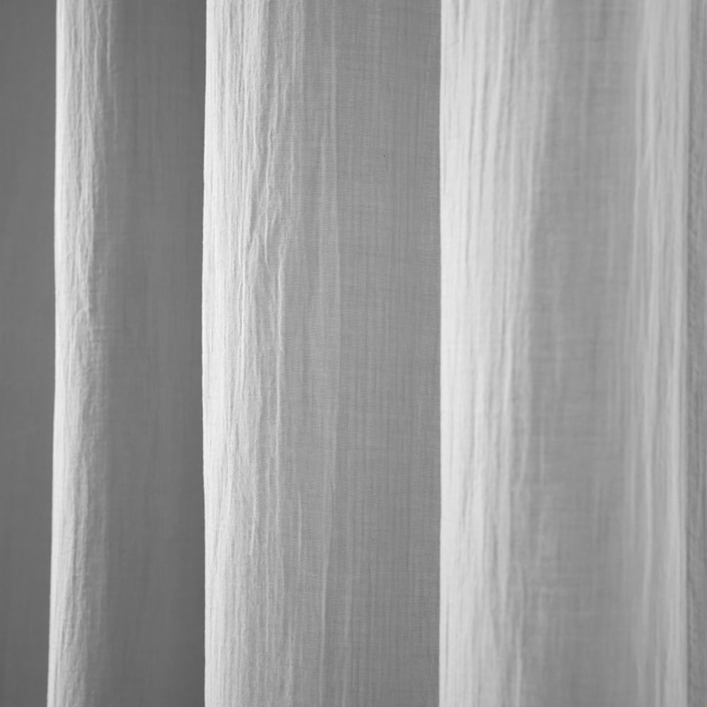Rideau en coton gris nuage 140x260cm — vue 4