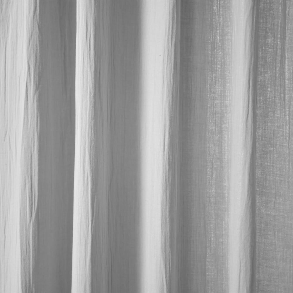 Rideau en coton gris nuage 140x180cm — vue 4