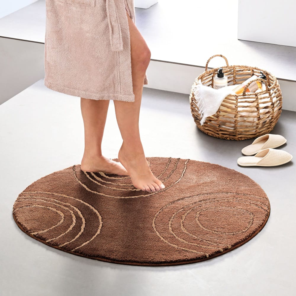 Tapis de bain en polyester 2250 g/m² marron 50x80cm — vue 3