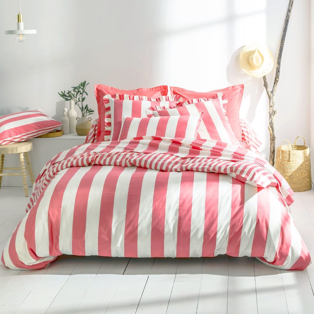 Housse de couette en - rose