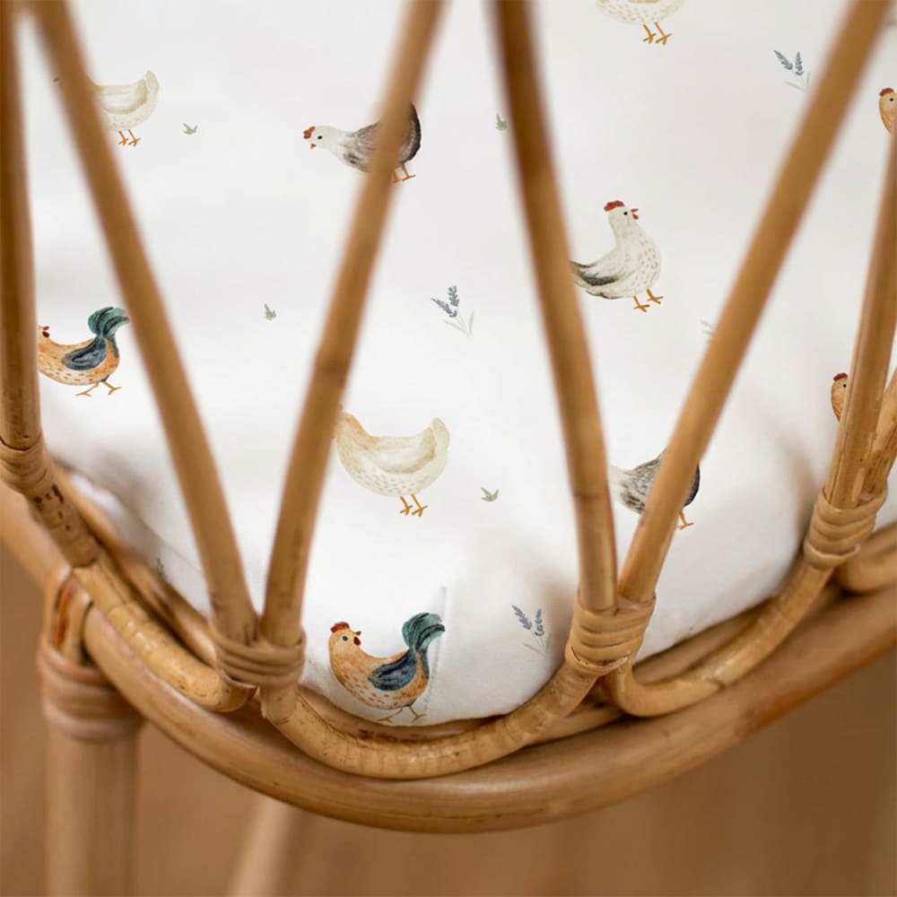 Spannbettlaken für babywiege 100% baumwolle ecru - Maisons Du